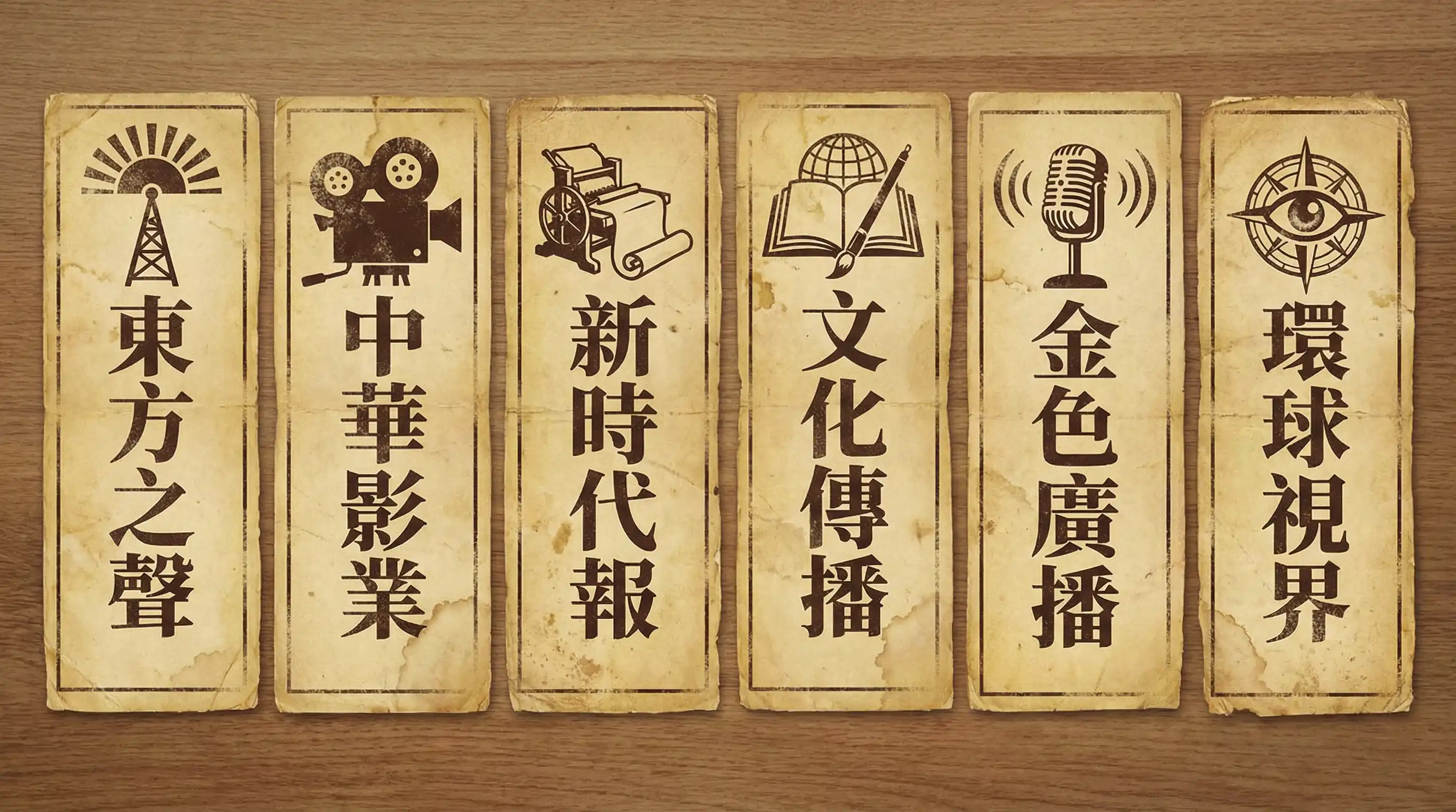 玩偶姐姐 合作伙伴 - 东方之声、中华影业、新时代报、文化传播、金色广播、环球视界